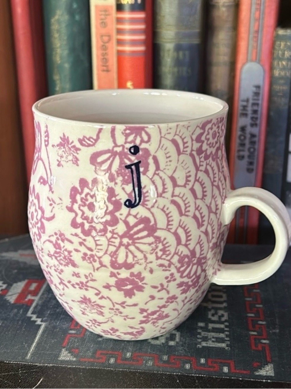 Anthropologie J Mug homegrown floral